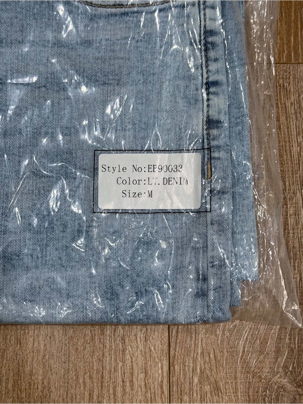NWT Easel Button Fly Wide Leg High Rise Raw Hem Stretch Jeans Blue Size Medium